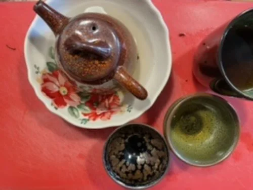 Customer photo review of Orange Teapot
