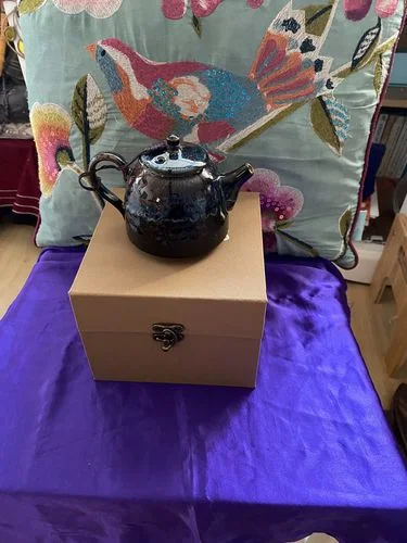 Customer photo review of Golden Peacock Teapot