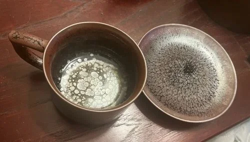 Avaliação com foto de um cliente sobre a xícara de café “Succulent”
