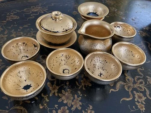 Customer photo review of Gold Tea Set