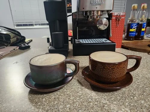 Customer photo review of Orange Coffee Cup