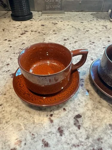 Customer photo review of Orange Coffee Cup