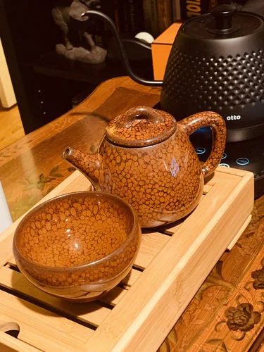 Customer photo review of Orange Teapot