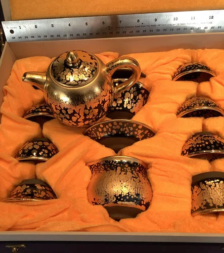 Customer photo review of Gold Teapot