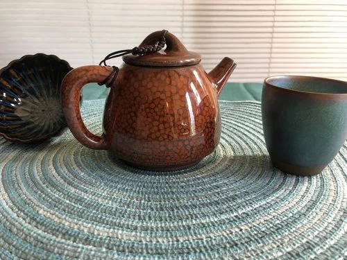 Customer photo review of Orange Teapot