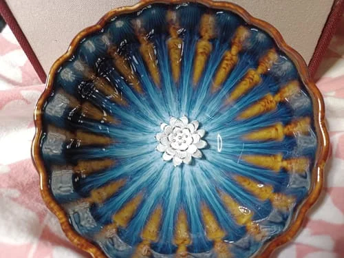 Customer photo review of Golden Peacock Teapot