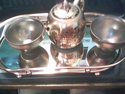 Customer photo review of Gold Teapot