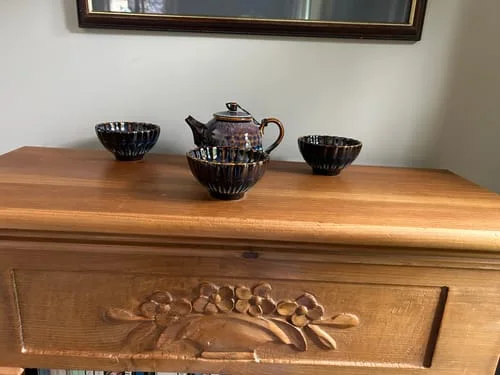 Customer photo review of Golden Peacock Teapot