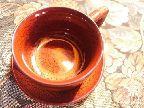 Customer photo review of Orange Coffee Cup