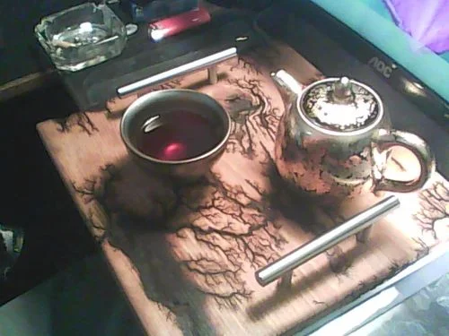 Avaliação com foto de um cliente sobre a xícara de café “Succulent”
