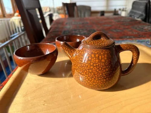 Customer photo review of Orange Teapot